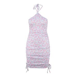 Missguided Petite Letné šaty  svetlomodrá / svetloružová / ružová / krémová