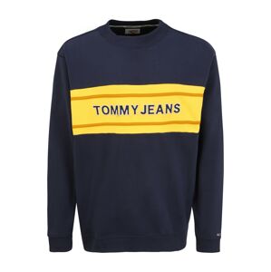 Tommy Jeans Plus Mikina  tmavomodrá / biela / žltá / svetlooranžová