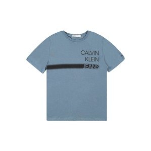 Calvin Klein Jeans Tričko  dymovo modrá / čierna