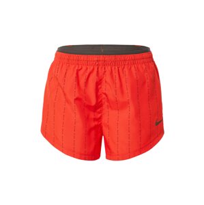 NIKE Športové nohavice  oranžovo červená / čierna