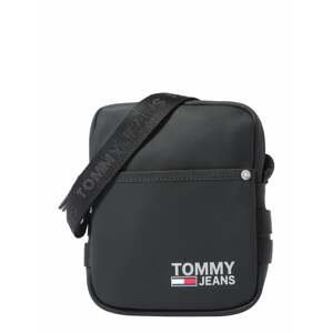 Tommy Jeans Taška cez rameno 'CAMPUS'  čierna / námornícka modrá / sivá / biela / červená