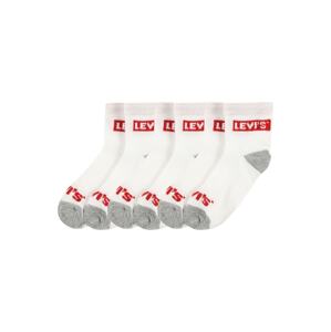 LEVI'S Ponožky  sivá / červená / biela