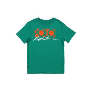 Polo Ralph Lauren T-Shirt  zelená / oranžová / biela