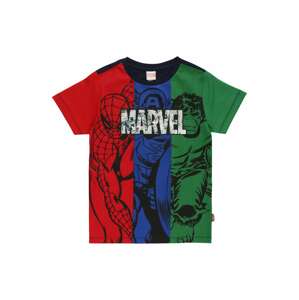 OVS T- Shirt ' MarVEL'  červená / modrá / trávovo zelená / biela / čierna