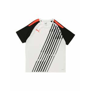 PUMA Funkčné tričko 'TeamLIGA'  biela / čierna / oranžovo červená