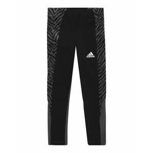 ADIDAS PERFORMANCE Športové nohavice  čierna / biela / čadičová