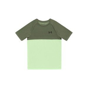 UNDER ARMOUR Funkčné tričko  olivová / kiwi / čierna
