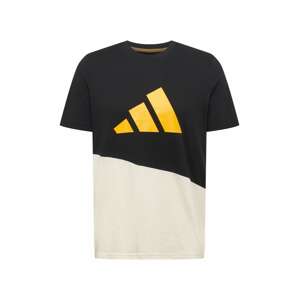 ADIDAS PERFORMANCE Funkčné tričko  krémová / žltá / čierna