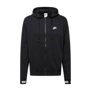 Nike Sportswear Sweatjacke  čierna / biela