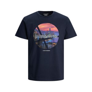 Jack & Jones Junior Tričko 'Urban-City'  námornícka modrá / zmiešané farby