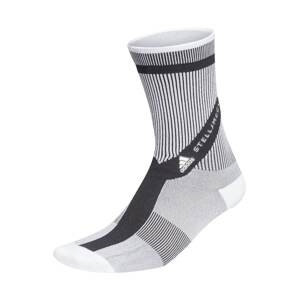 ADIDAS BY STELLA MCCARTNEY Športové ponožky 'Crew'  čierna / biela