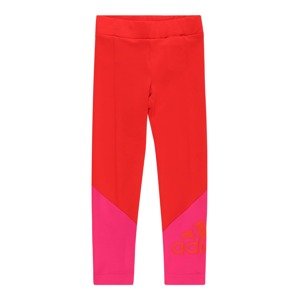 ADIDAS PERFORMANCE Športové nohavice  svetločervená / neónovo ružová