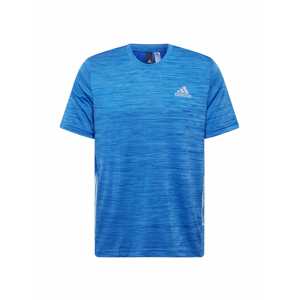 ADIDAS PERFORMANCE Funkčné tričko  modrá melírovaná / biela / modrá