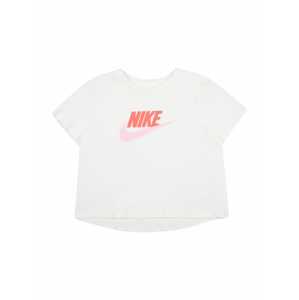 Nike Sportswear Tričko  biela / ružová / lososová