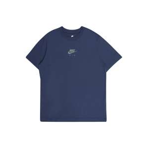 Nike Sportswear T-Shirt  námornícka modrá / svetlosivá