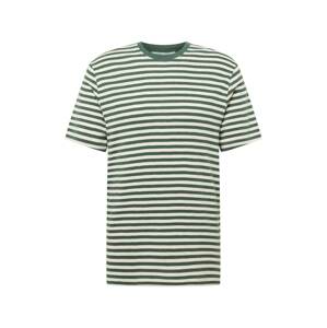 Samsoe Samsoe T-Shirt 'Ataro'  zelená / prírodná biela