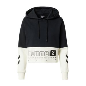 Hummel Sportsweatshirt  čierna / biela ako vlna