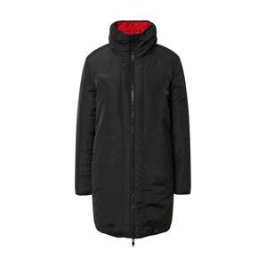 Love Moschino Prechodný kabát  čierna / červená / biela