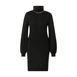 Love Moschino Pletené šaty  čierna / antracitová