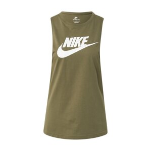 Nike Sportswear Top  olivová / biela