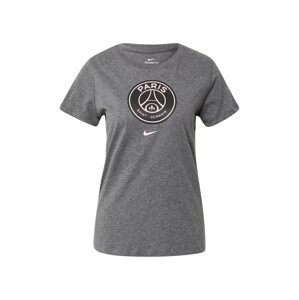 NIKE Funkčné tričko 'Paris Saint-Germain'  sivá melírovaná / čierna / biela
