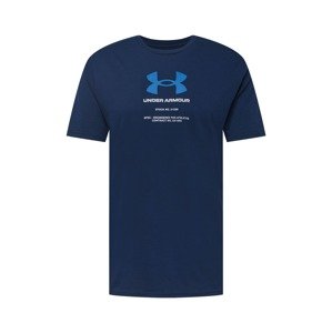 UNDER ARMOUR Funkčné tričko  námornícka modrá / kráľovská modrá / biela