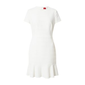 HUGO Kokteilové šaty 'Kilanas'  prírodná biela