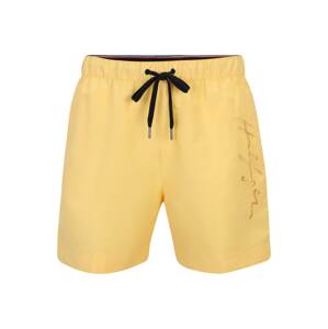 Tommy Hilfiger Underwear Plavecké šortky  žltá / biela / červená / námornícka modrá