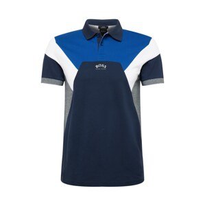 BOSS ATHLEISURE Shirt 'Paule'  námornícka modrá / modrá / biela / sivá melírovaná