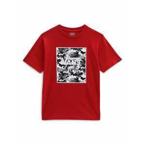 VANS T-Shirt 'PRINT BOX'  čierna / červená / biela / sivá