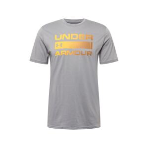 UNDER ARMOUR Funkčné tričko 'Team Issue'  sivá / žltá / oranžová