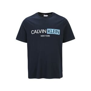 Calvin Klein Big & Tall Tričko  námornícka modrá / biela / svetlomodrá