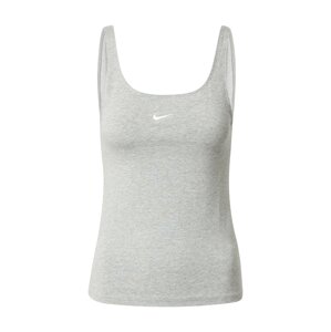 Nike Sportswear Top  sivá melírovaná / biela