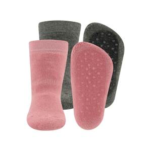 EWERS Ponožky  ružová / tmavosivá