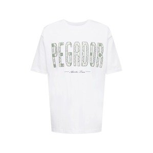 Pegador T-Shirt 'MOSAIC'  biela / svetlozelená