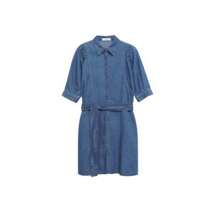 MANGO Košeľové šaty 'Gaia-H'  modrá denim