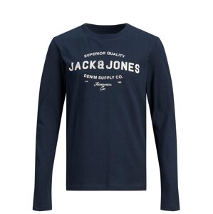 Jack & Jones Junior Tričko  námornícka modrá / biela