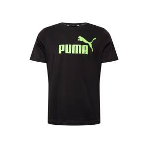PUMA T-Shirt  čierna / limetová