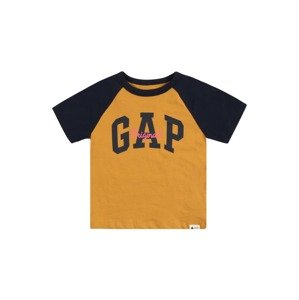 GAP T-Shirt  medová / tmavomodrá