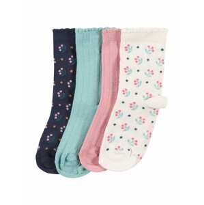 EWERS Ponožky  biela / tyrkysová / tmavomodrá / svetloružová / ružová