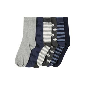 EWERS Ponožky  námornícka modrá / námornícka modrá / sivá / sivá melírovaná