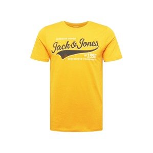JACK & JONES Tričko  oranžová / biela