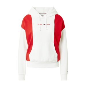 Tommy Jeans Sweatshirt  červená / biela / námornícka modrá