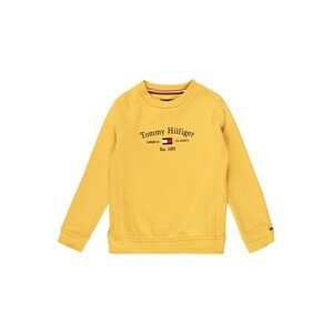 TOMMY HILFIGER Sweatshirt  žltá / námornícka modrá / červená / biela