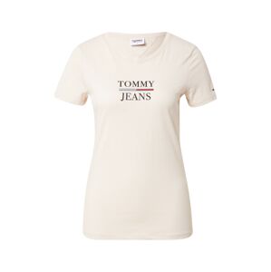 Tommy Jeans T-Shirt  krémová / námornícka modrá / biela / červená