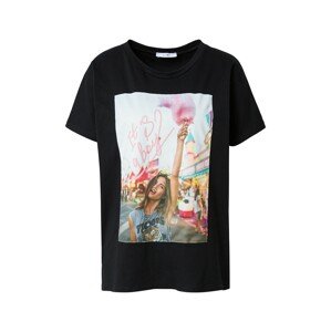 Hailys T-Shirt 'Lia'  čierna / zmiešané farby