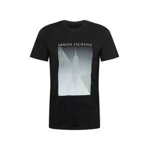 ARMANI EXCHANGE T-Shirt  čierna / biela