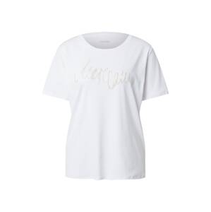 Marc Cain T-Shirt  biela / strieborná