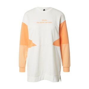 DeFacto Sweatshirt  biela / oranžová