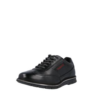 bugatti Športové šnurovacie topánky 'Simone'  červená / čierna